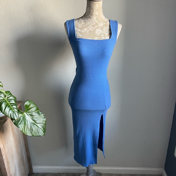 Reformation Dresses & Skirts - Reformation Ribbed Cassi Knit Dress in Dusk